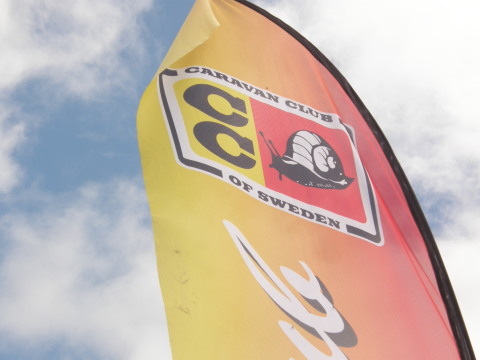 Beachflagga Caravan Club of Sweden